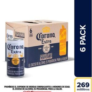 Cerveza CORONA lata x6und (1614 ml)