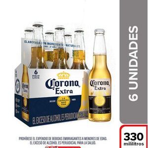 Cerveza CORONA botella x6und (1980 ml)