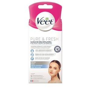 Bandas VEET CERA DEPILATORIA FACIAL PURE F (19 UNIDAD)