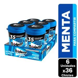 Chicle TRIDENT Sin Azúcar Menta x35und (45.5 gr)