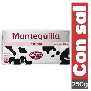 Mantequilla Con Sal ALPINA 250 gr